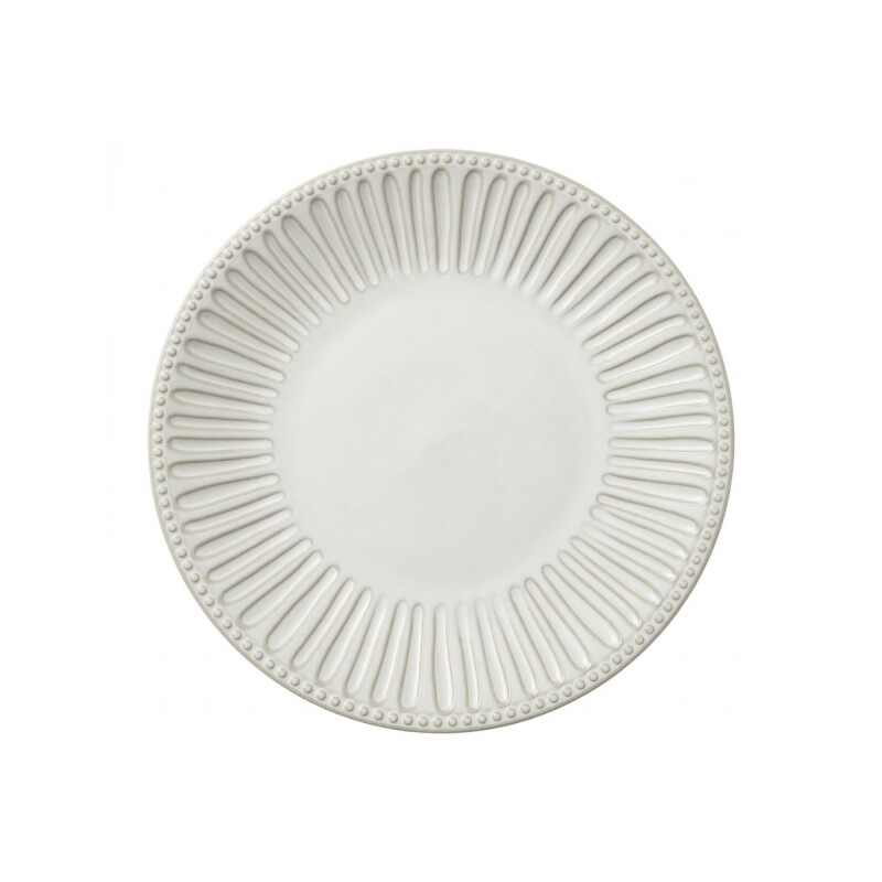 PLATO PLAYO CERAMICA BLANCO COMB P/POSTRE 20.5CM Unica