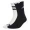 Medias de Mujer Adidas Glow Blanco - Negro - Gris