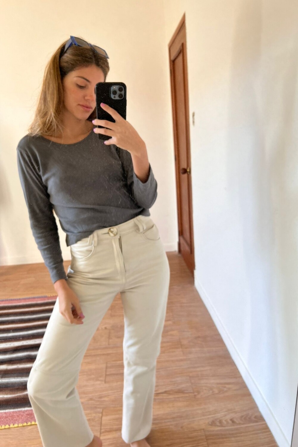 Leather Jeans Crawford Hielo