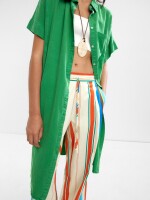 Vestido Camisero 100% Lyocell verde