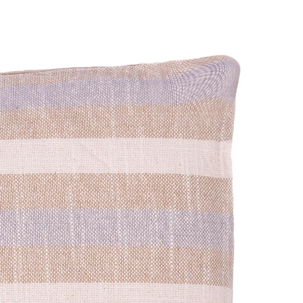 ALMOHADON ALGODON NATURAL-BEIGE TRES RAYAS BEIGE
