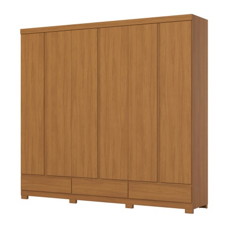 ROPERO IMPERIAL 6 PUERTAS 9 CAJONES GUARDARROPA CLOSET ARMARIO 100% MDF COLOR MADERA