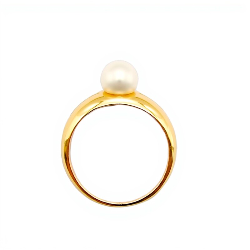 Anillo Solitario-Oro 18k-Perla-AN9510 conperla