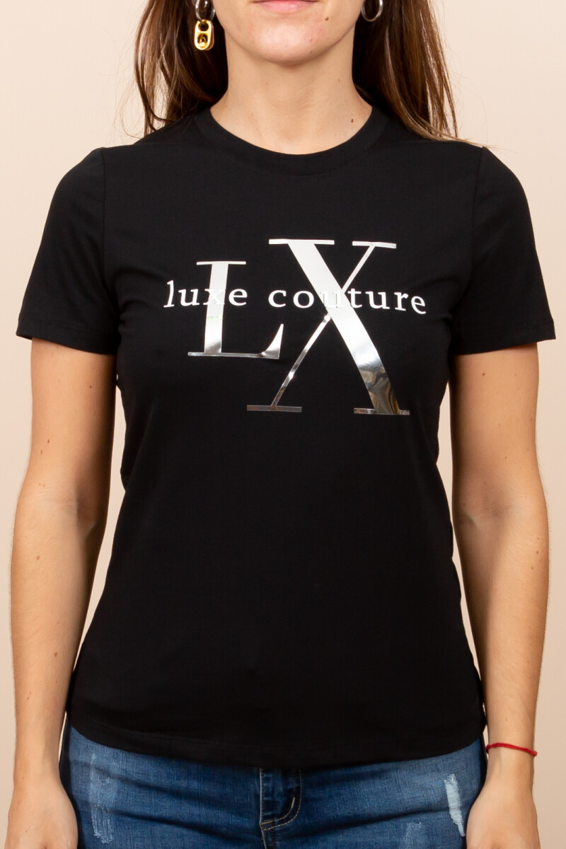 Remera Luxe Couture - Negro 