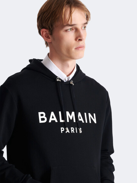 BALMAIN - HOODIE ESTAMPADO PARIS Negro