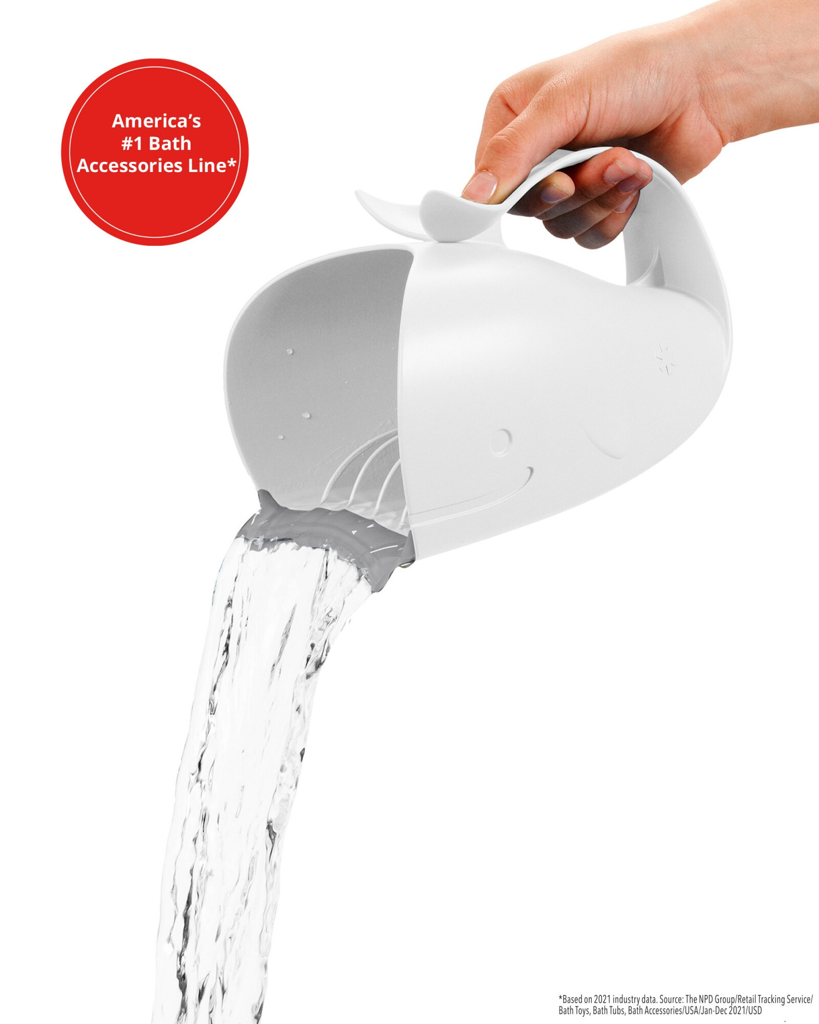 Jarra para enjuague de baño, blanca Jarra para enjuague de baño, blanca