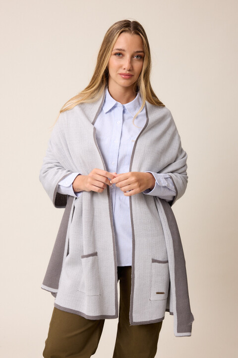 PONCHO AINAM POLANCO Gris