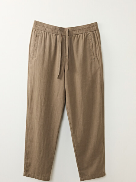Pantalón de lino Verde