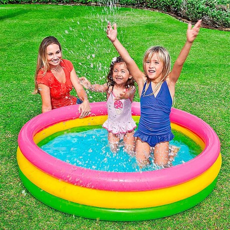Piscina Intex Inflable 3 Aros 275 L Fondo Acolchonado Piscina Intex Inflable 3 Aros 275 L Fondo Acolchonado