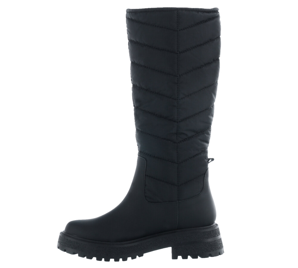 Bota bucanera TORONTO capitoneada con tela imperm Black