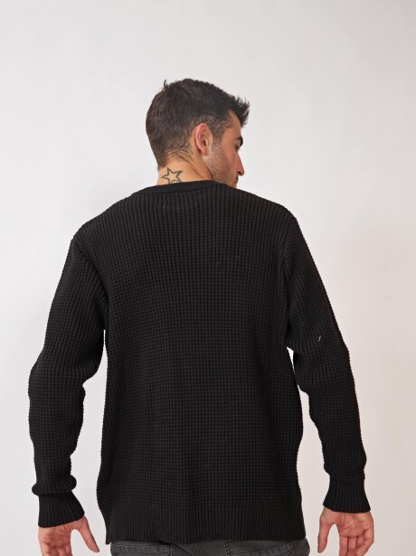 SWEATER ROW NEGRO