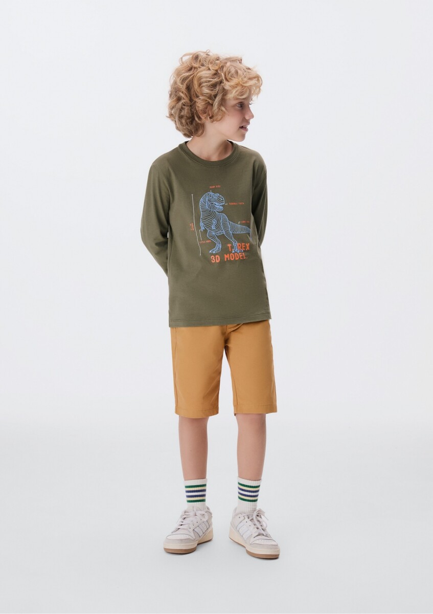 CAMISETA ML MASC - VERDE 