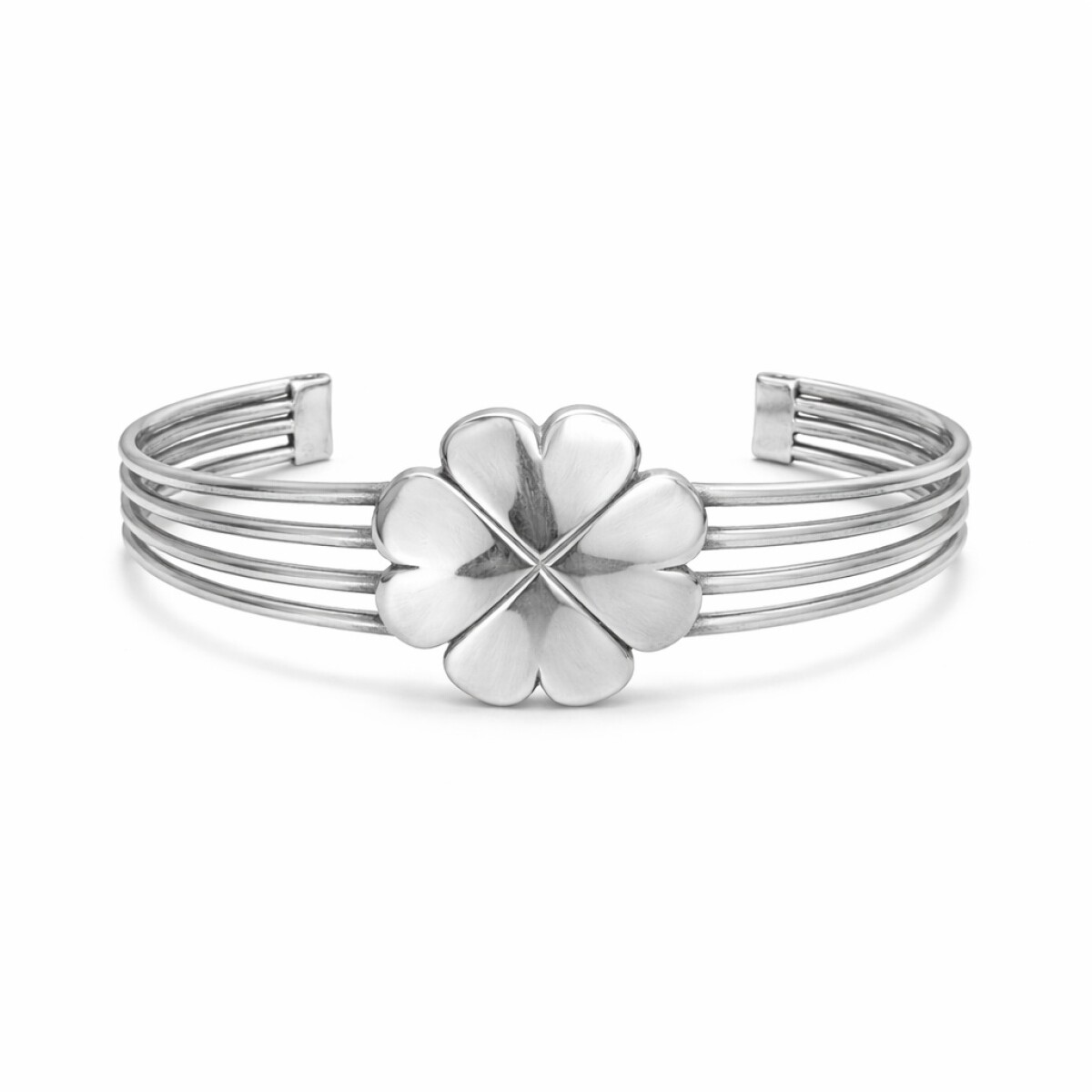 Brazalete Trébol - plata 925 - sin piedra - BR7771 - sinpiedra 