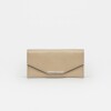 Billetera Luisa en cuero graneado Taupe