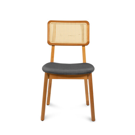 Silla Classic con tejido - Tela Rústica Ceniza