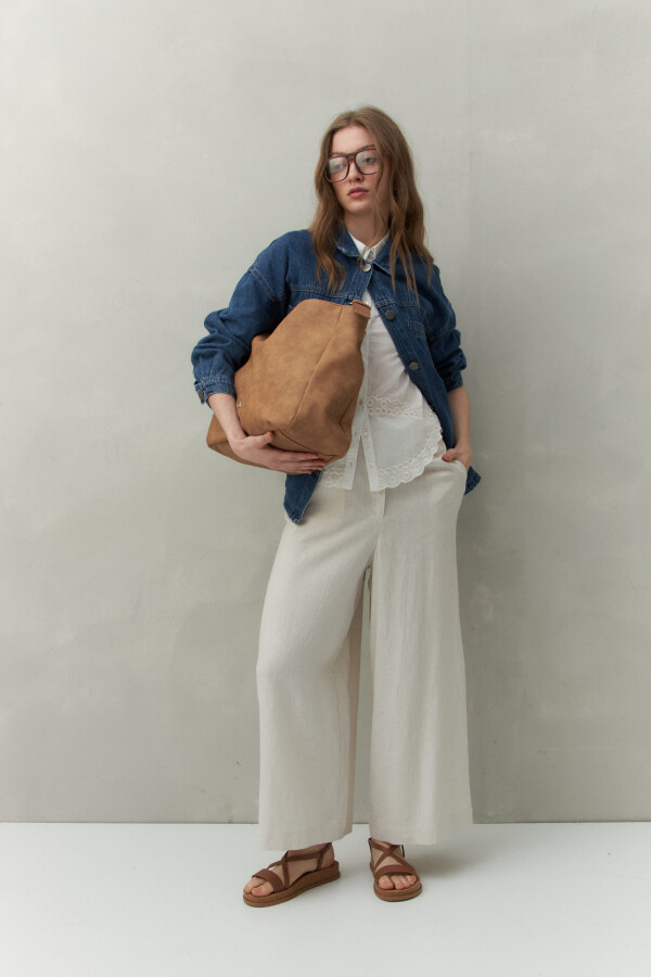 PANTALON ALESSIO Hueso