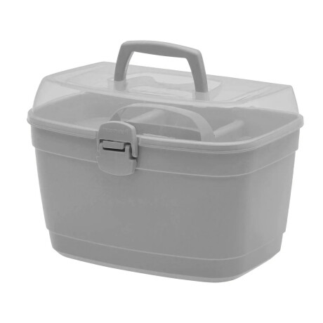 Caja Plástica Organizador Multiuso Grande Bandeja Divisoria Celeste