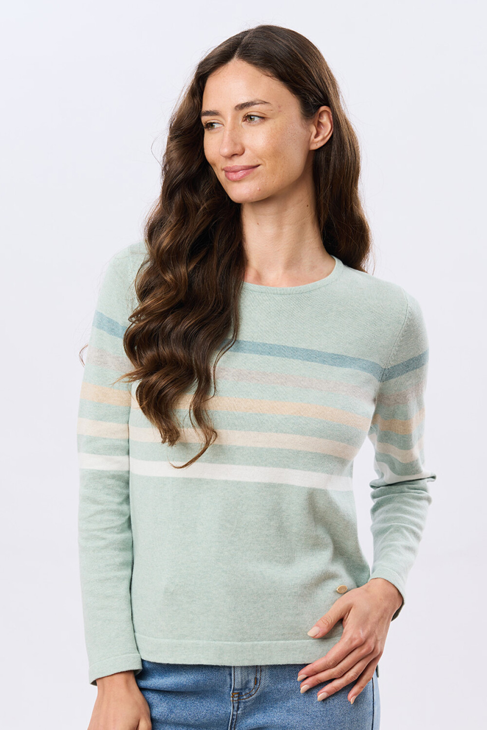 BUZO TEJIDO RAYADO Verde