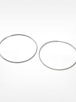 Aros Medianos Básicos plateado