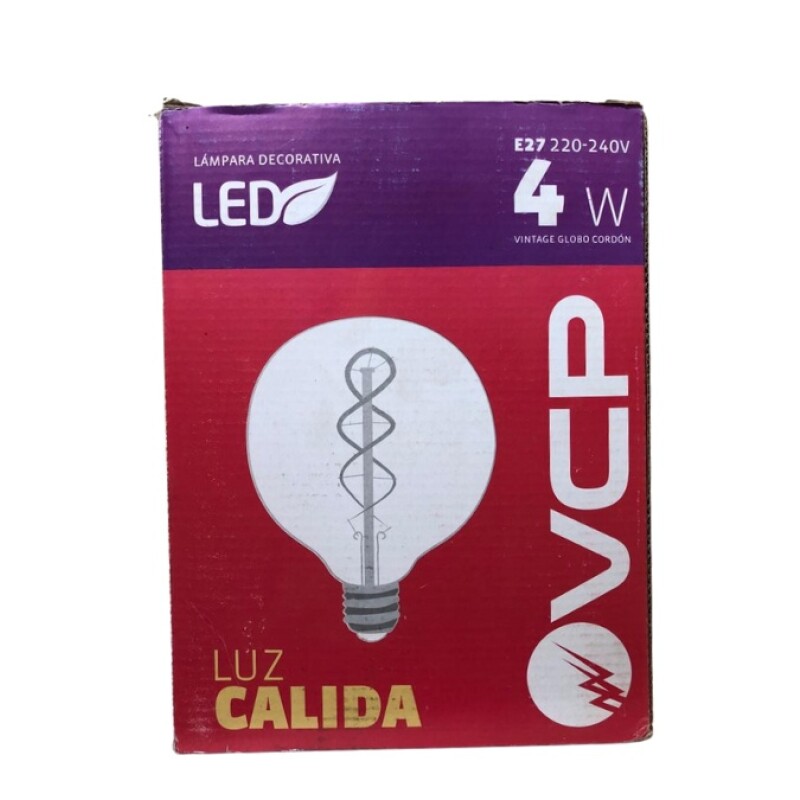 LAMPARA LED DECO VINTAGE GLOBO. CORDON 4W E27 1800K 220-240V G150 LAMPARA LED DECO VINTAGE GLOBO. CORDON 4W E27 1800K 220-240V G150