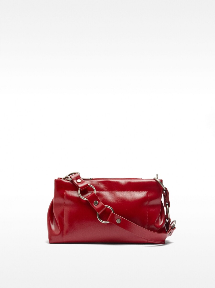 Bolso Bandolera Rectangular - rojo 