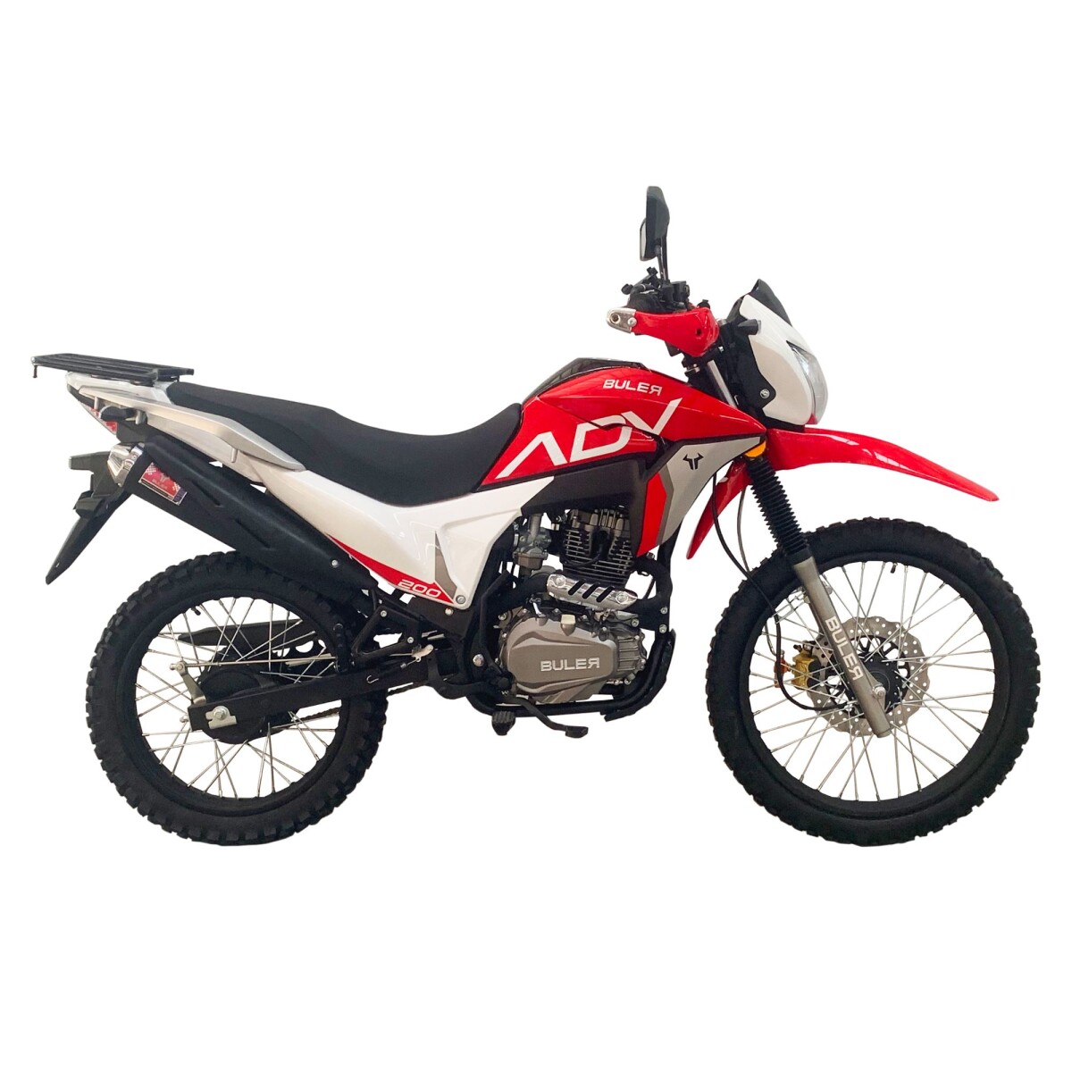 Motocicleta Buler Trail Adventure 200cc - Rayos - Rojo 