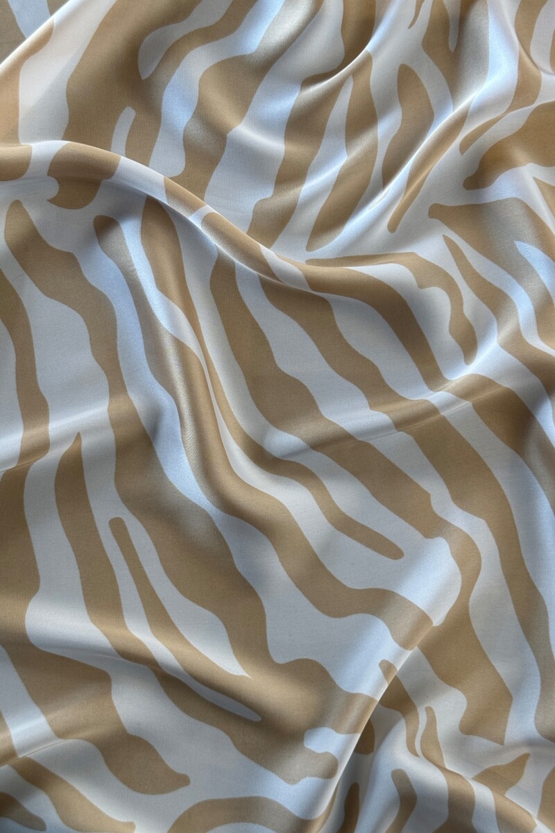 FOULARD ZEBRA NATURAL
