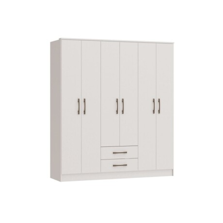 Ropero Rocha 6 Puertas Blanco Mdp Ropero Rocha 6 Puertas Blanco Mdp