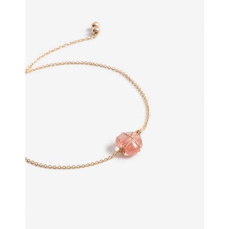 Pulsera Dije Corazón Dorado