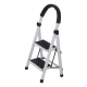Escalera De Aluminio Tijera 2 Escalones Antideslizante Negro