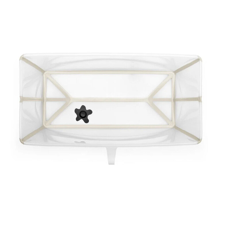 Baño Plegable Flexi Bath XL Transparente/Beige + Soporte Cuchara Stokke Baño Plegable Flexi Bath XL Transparente/Beige + Soporte Cuchara Stokke