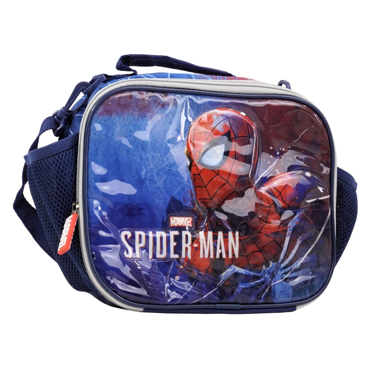 Lunchera termica con asa Spiderman con relieve 