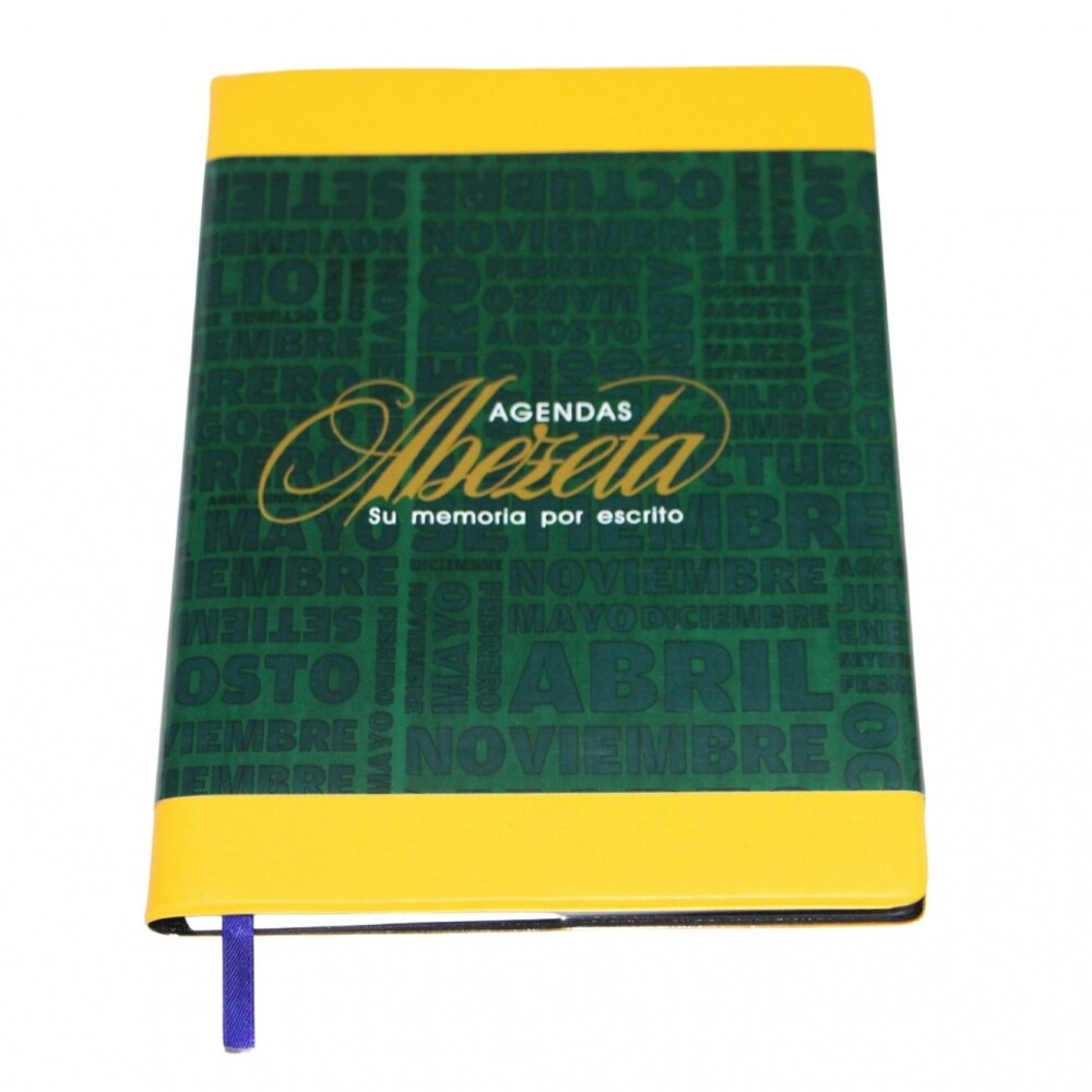 AGENDA ABEZETA 200 CLASICA DEL AÑO TAPA FUNDA COLOR AMARILLO