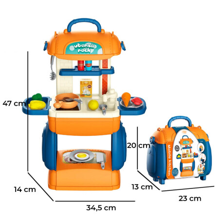 Cocina Infantil De Juguete Set En Valija Con 31 Accesorios Jug007008