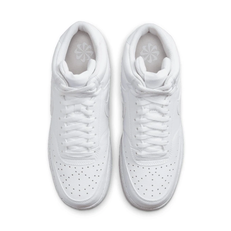 Championes Court Vision Alto de Hombre Blanco