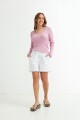 Sweater cuello redondo ROSA