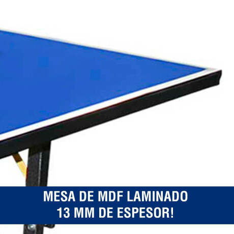 Mesa Ping Pong Profesional 13mm Plegable C/ Ruedas + Regalo 1