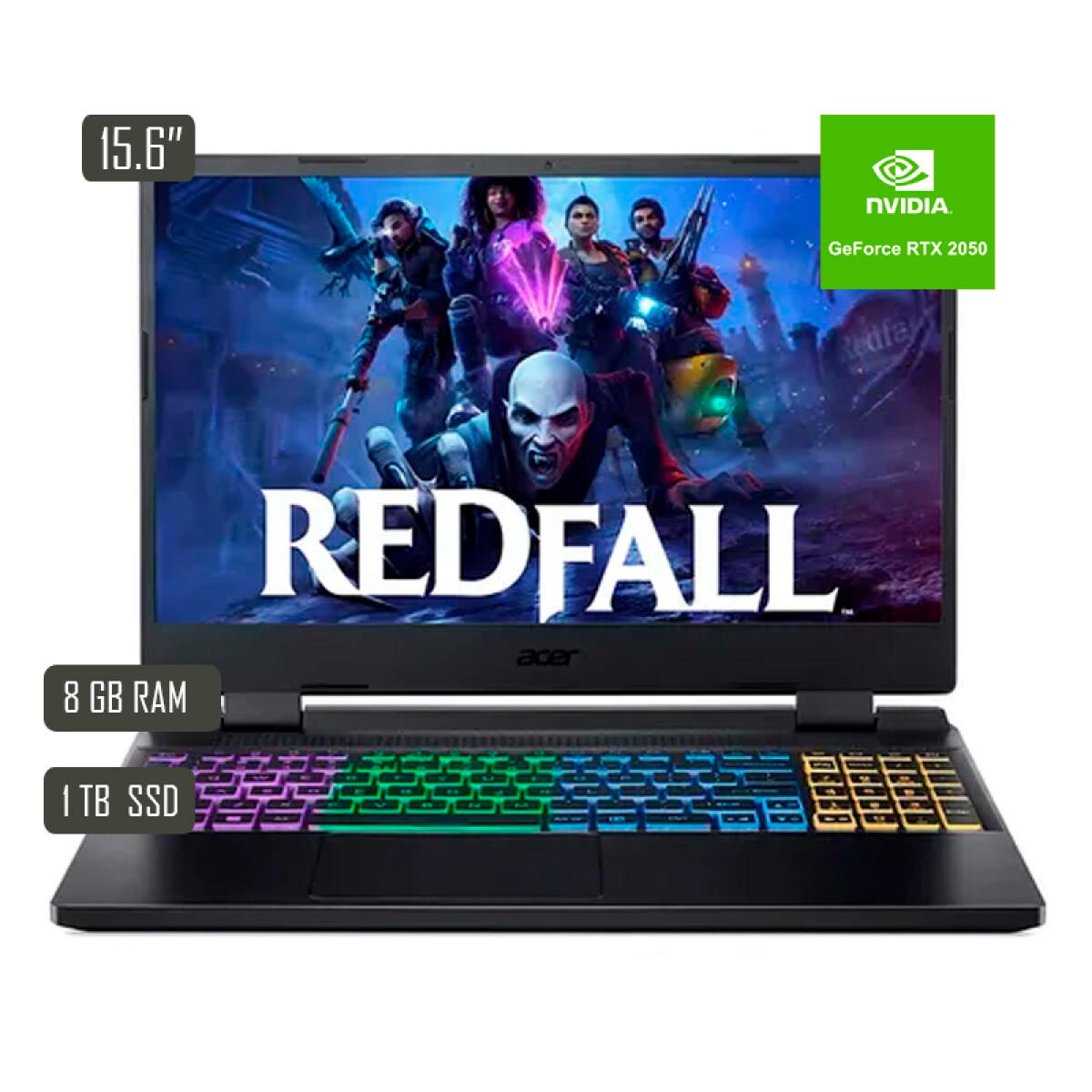 Notebook Gaming Acer Nitro 5 15.6" I5 8GB 1T Nvidia RTX2050 