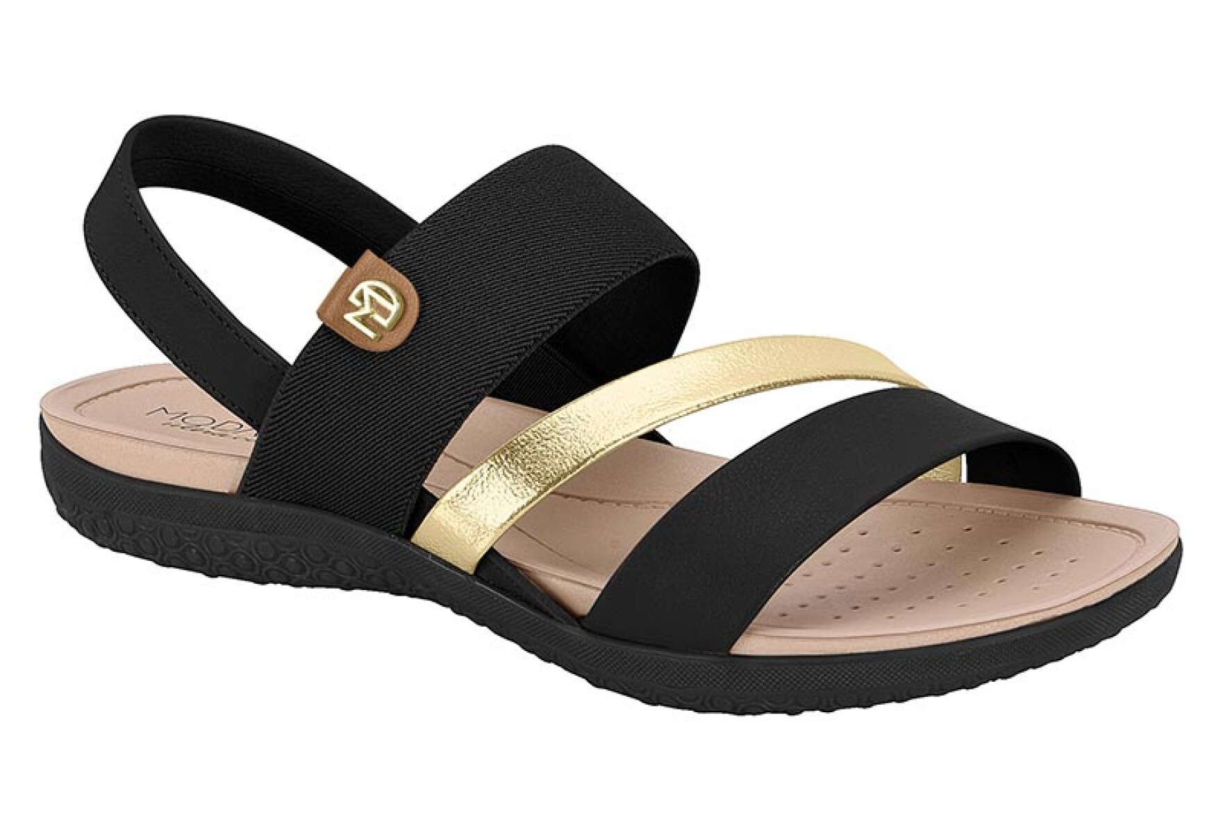 Sandalia Modare Mujer 7125.233-30733 - Negro-dorado 