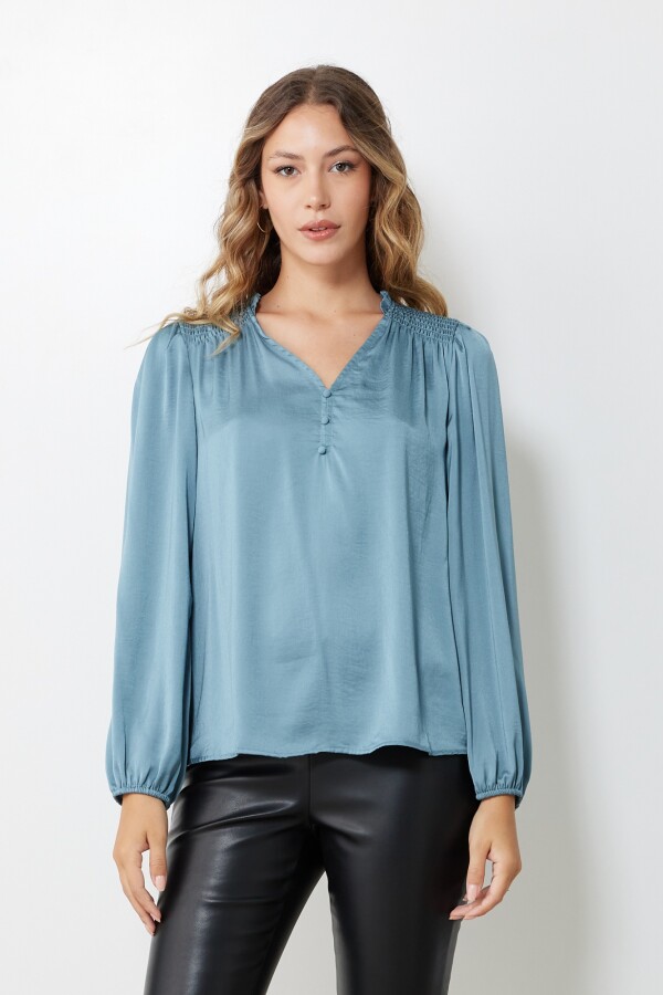 Blusa Satinada VERDE