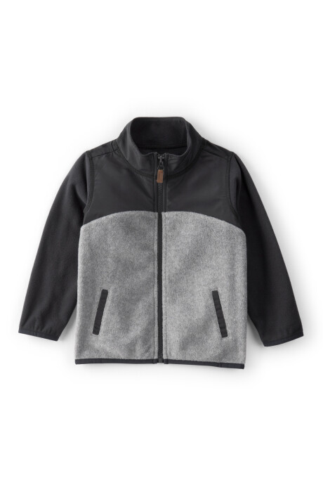 Campera de polar, diseño colorblock. Talles 2-5T Campera de polar, diseño colorblock. Talles 2-5T