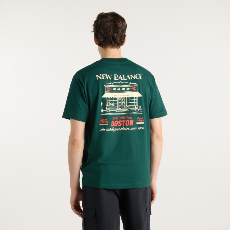 Remera New Balance de Hombre - Grab a Bite - MT62S7YPNOG GREEN