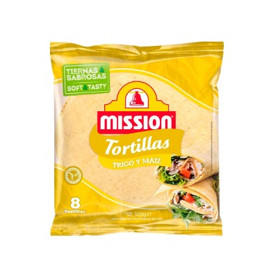 MISSION TORTILLA DE TRIGO Y MAIZ 320G Mission Tortilla De Maiz 320g
