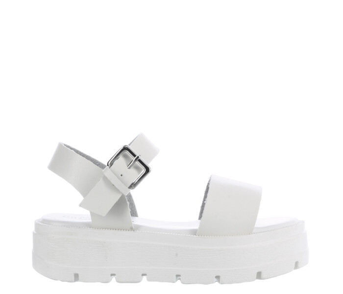Sandalia CANDE con plataforma White