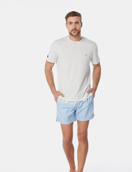 SHORT DE BAÑO RAYADO Azul