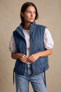 Chaleco Lavado Reversible Marino