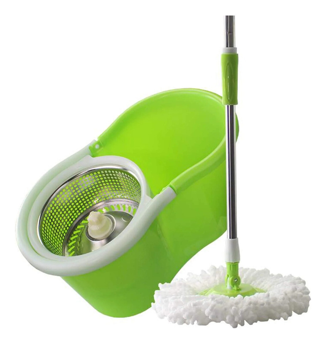 Mopa Giratoria Premium De Acero Inoxidable Excelente Calidad - Variante Color Verde 