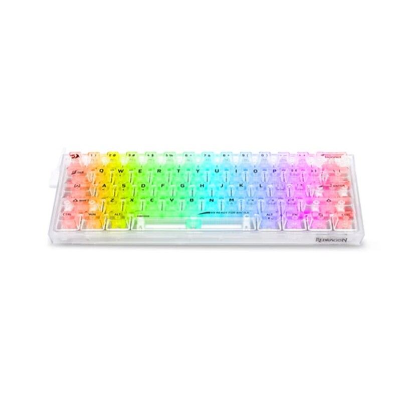 Teclado Gamer Redragon Fizz K617 RGB 60 Clear Teclado Gamer Redragon Fizz K617 RGB 60 Clear