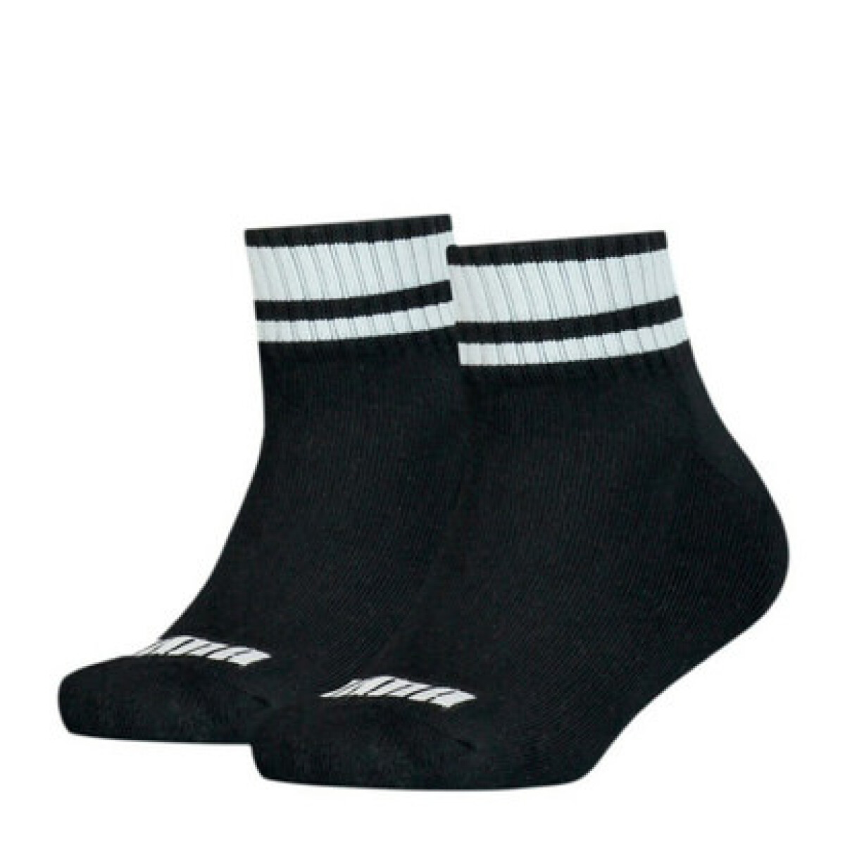 Medias Infantiles Puma x2 Kids Clyde Quarter - Negro - Blanco 