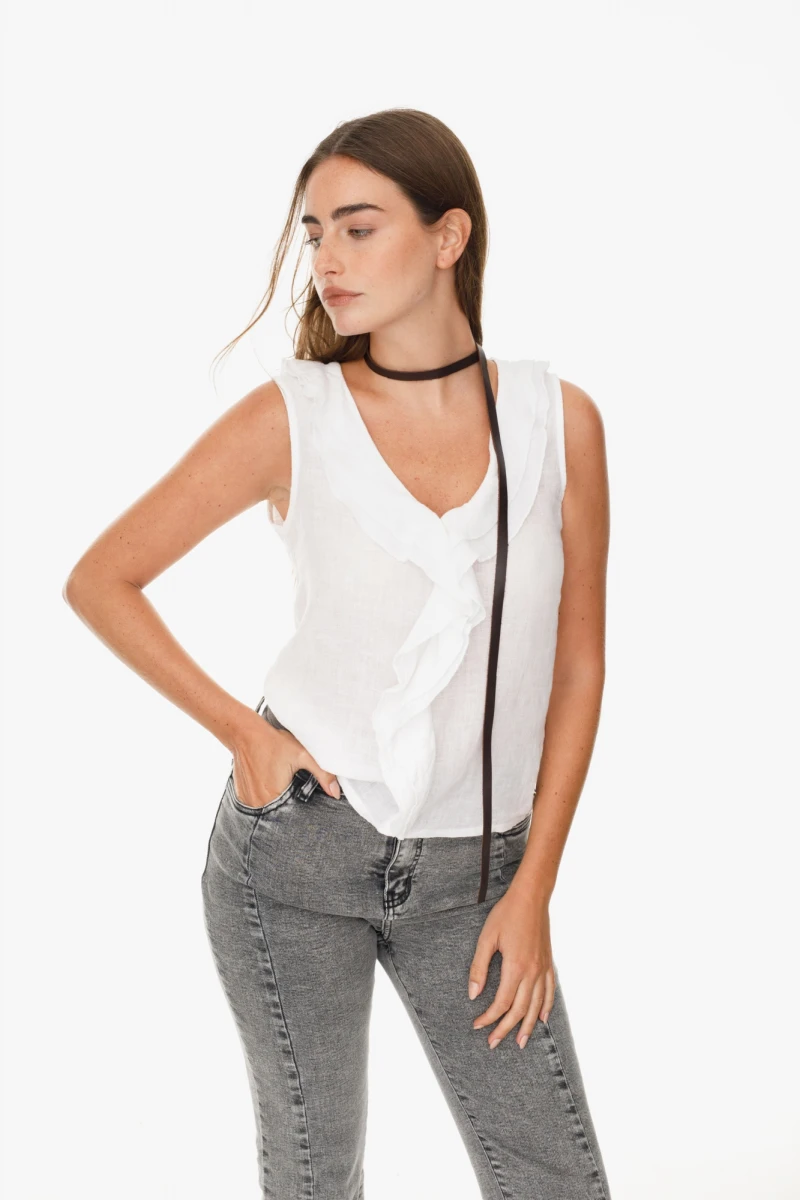 Blusa Merengue blanco m